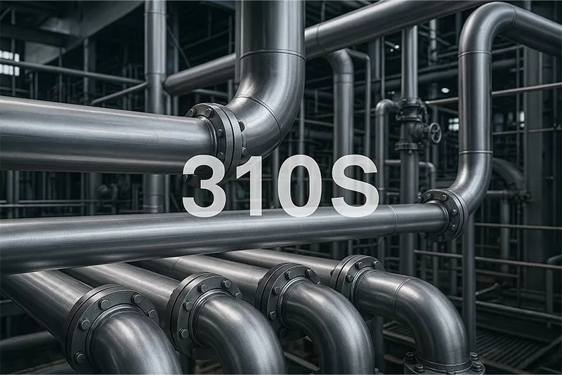 工业设备中使用的310S不锈钢管道系统